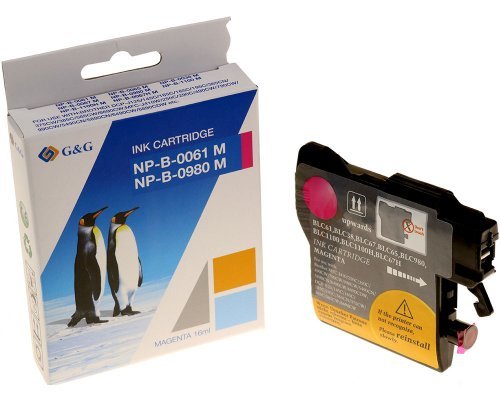 G&G Cartucho Brother Lc-980m Lc-1100m Lc-1100hm Xxl- Magenta