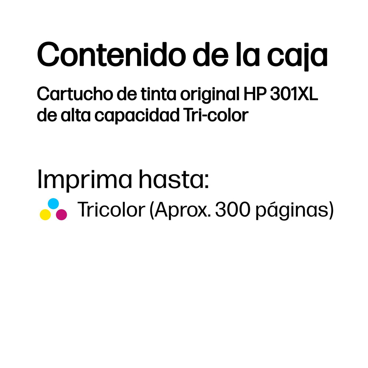EAN 0199764693129 - HP 301XL High Yield Tri-color Original Ink Cartridge cartucho de tinta 1 pieza(s) Alto rendimiento (XL) C imagen 3