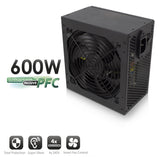 Fuente De Alimentacion Ewent 600w Ew3908 Pfc-Activo 4sata 12cm Atx