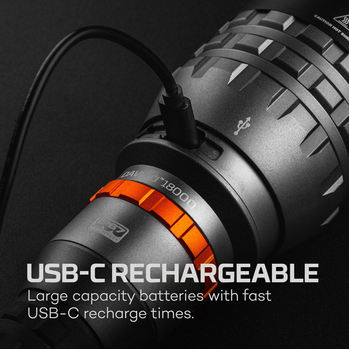 Linterna Davinci 18000. Recargable. Nebo