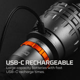 Linterna Davinci 18000. Recargable. Nebo