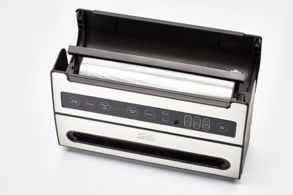 Sellador Al Vacío Solis 922.29  800 Mbar Negro, Acero Inoxidable