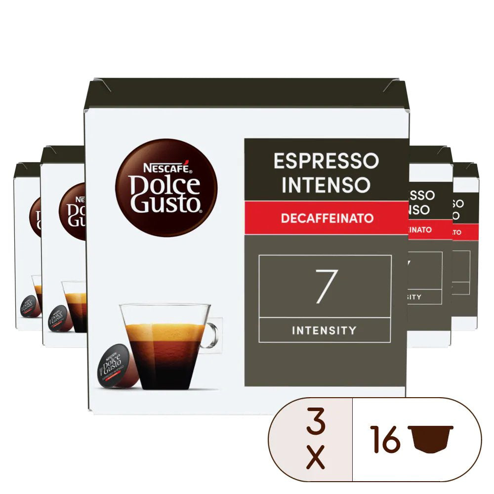 CaPsulas Dolce Gusto Espresso Intenso Descafeinado Tripack Nescafe 48 Unidades (3x16)