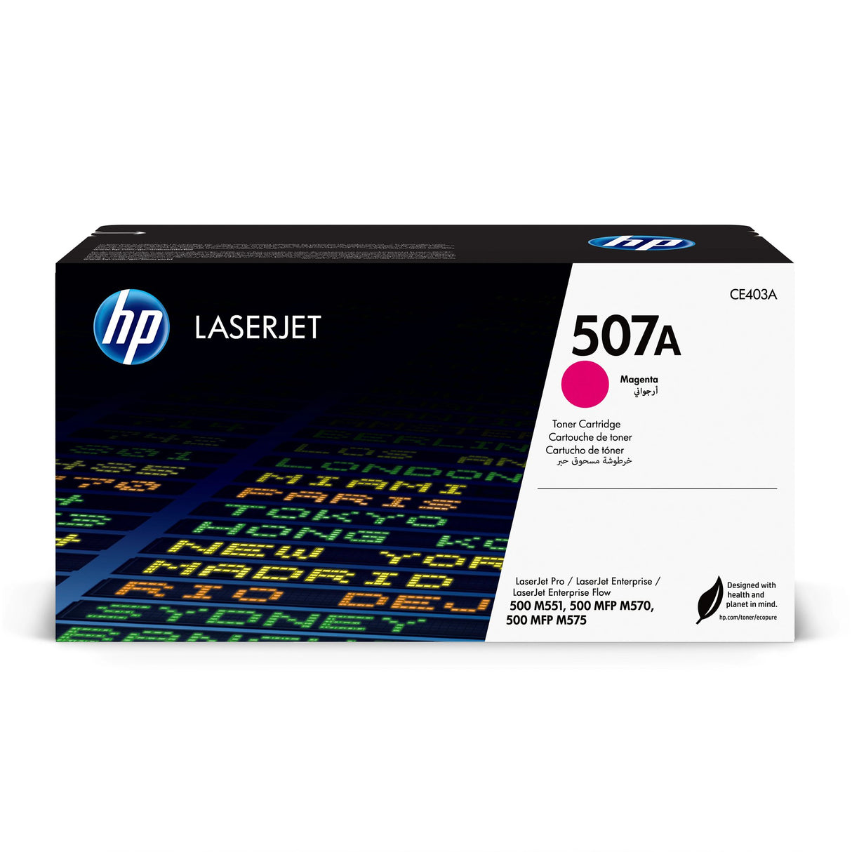 EAN 0884962554593 - HP 507A Magenta Original LaserJet Toner Cartridge cartucho de tóner 1 pieza(s) imagen 1