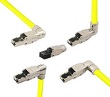 Conector Modular Cat 8.1 Rj45 M Stp Sin Herramienta Primeline Salida Cable 90º