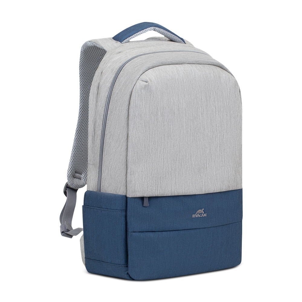 Mochila Riva Nb Prater 17.3" 7567 Gris/Azul Oscuro