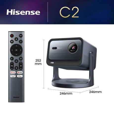 EAN 6942351409382 - Hisense C2 videoproyector 2000 lúmenes ANSI UHD 4K (3840x2160) Gris imagen 4