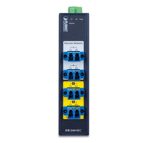 Indumrial 2-Channel Optical Fiber Bypass Switch