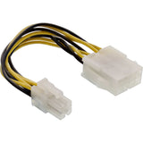 Adaptador De Corriente De Placa Base Inline Atx 2.0 / Eps 8 Pines A 12v Atx1.3 4 Pines 15cm