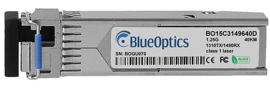 Blueoptics Allied Telesis Sfp-Bxu34-40km Blueoptics Bo15c3149640d Sfp Transceiver, Lc-Simplex, 1000base-Bx-U, Singlemode Fiber, Tx1310nm/Rx1490nm, 40km