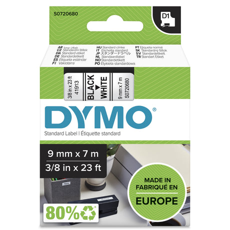 EAN 5711783897200 - DYMO D1 Standard - Black on White - 9mm cinta para impresora de etiquetas Negro sobre blanco imagen 2