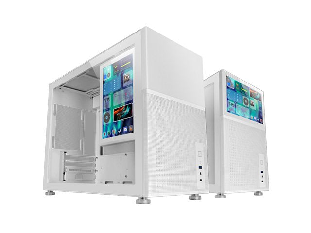 EAN 8435693105527 - Mars Gaming MC-LCD Mini Tower Negro, Blanco imagen 3