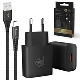 Cargador Zestaw Smart Life Usb Tipo A O Tipo C, 200cm, Negro+ Ladowarka12w Negro