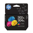 EAN 0199764139634 - HP 302XL/304XL Tri-clr Original Ink Crtg cartucho de tinta 1 pieza(s) Alto rendimiento (XL) Cian, Magenta imagen 1