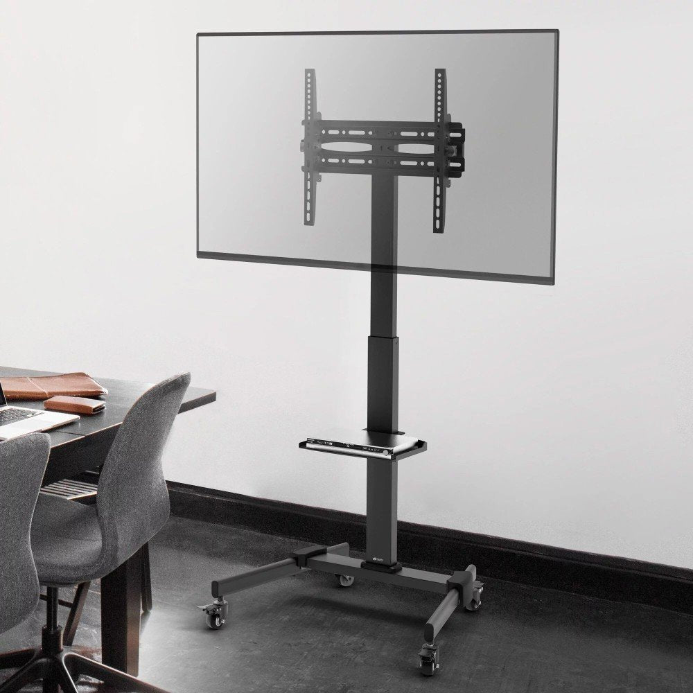 Techly Floor Trolley With Shelf For Lcd Led Plasma Tv 32-55inch