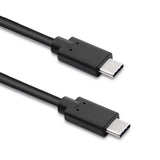 Qoltec 52353 Cable Usb 3.1 Tipo C -> Tipo C 3m Negro