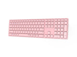 Rapoo E9800m Teclado Bluetooth Qwerty Rosa