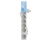 Regleta Con Interruptor Philips Chp2164w 62 6 Tomas De Corriente Cable 1.5m Blanco