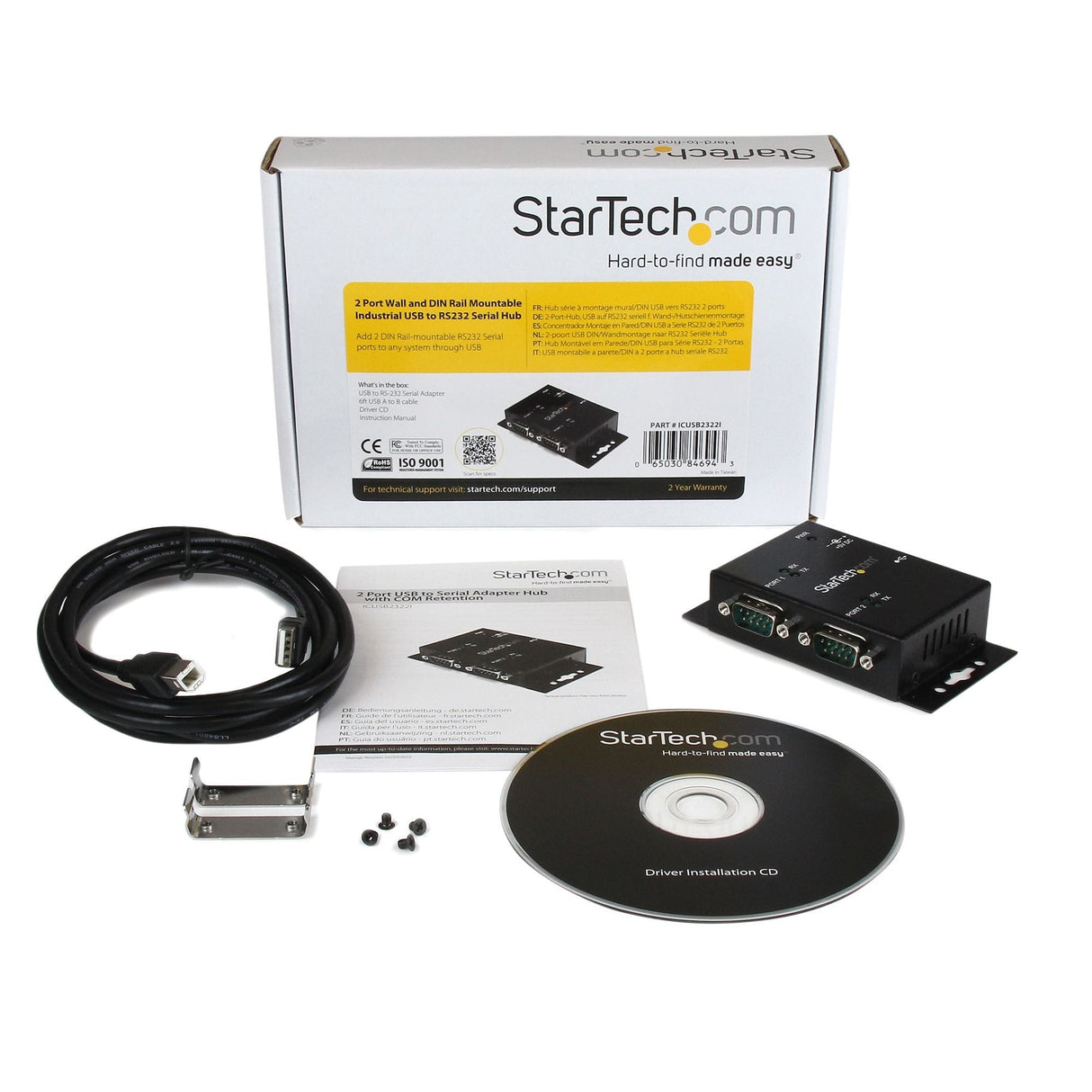 EAN 0065030846943 - StarTech.com ICUSB2322I hub de interfaz USB 2.0 Type-B Negro imagen 5