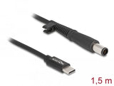 Delock Notebook Ladecable Usb Type-C Stecker Zu Hp 7,4 X 5,0 Mm Stecker
