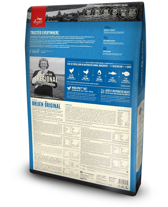 EAN 0064992182601 - Orijen Original 6 kg Adulto Pollo, Pescados, Pavo imagen 2