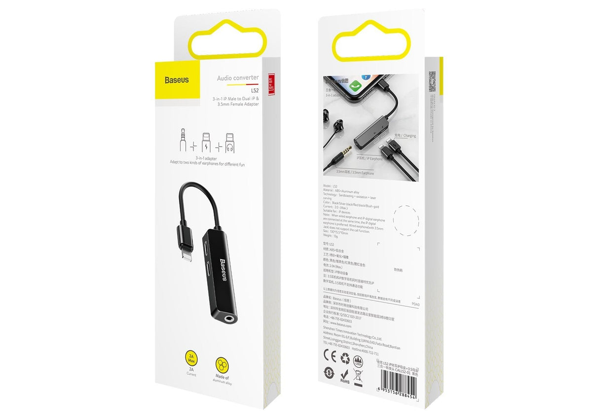 EAN 6953156288454 - Baseus L52 Male 3-in-1 Negro imagen 5