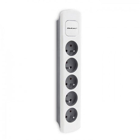 EAN 5901878502960 - Qoltec 50296 base múltiple 1,8 m 5 salidas AC Interior Gris, Blanco imagen 1