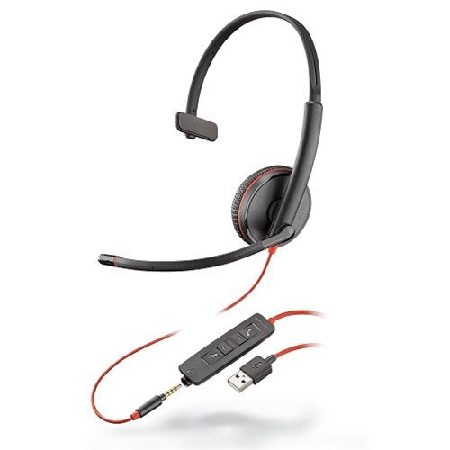 Poly Blackwire 3215 Auriculares Alámbrico Diadema Llamadas/Música Usb Tipo A Negro