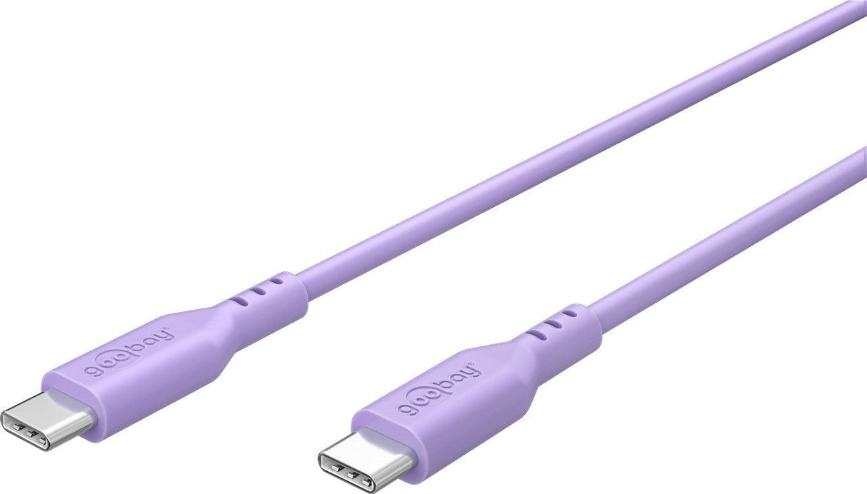Goobay Usb-C Silicone Cable, 1.5 M, Purple