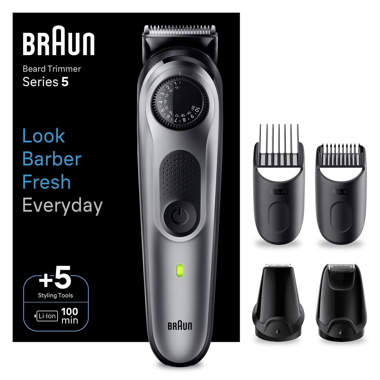 Recortadora De Barba Braun Bt5440, Negra