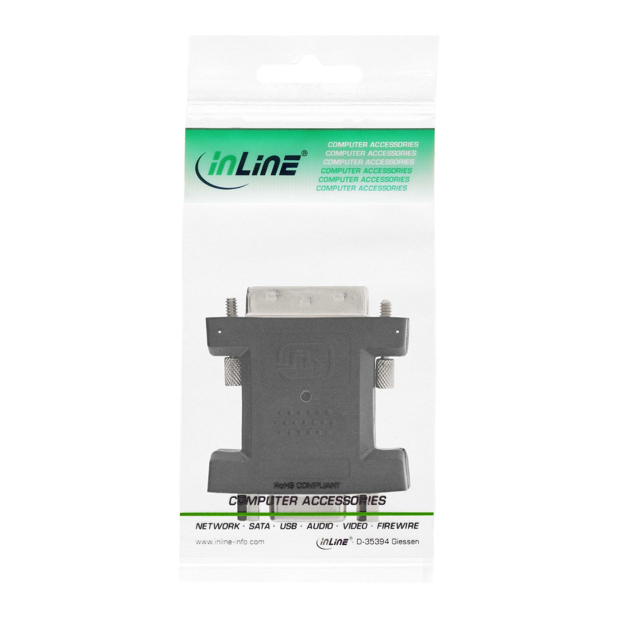 Adaptador Inline Dvi-A Dvi 12+5 Macho A Vga 15 Hd / S-Vga Hembra