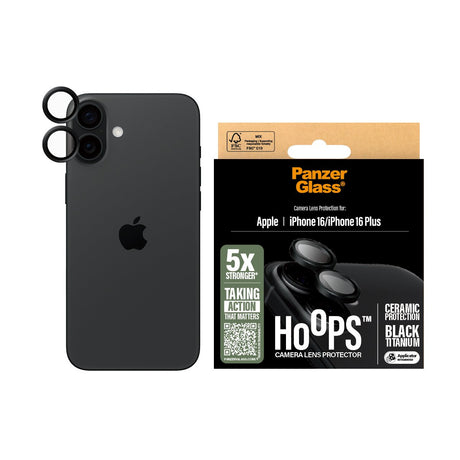 EAN 5715685002984 - PanzerGlass ® Hoops® Ceramic Camera Lens Protector iPhone 16 | 16 Plus Protector de pantalla Apple 1 piez imagen 2