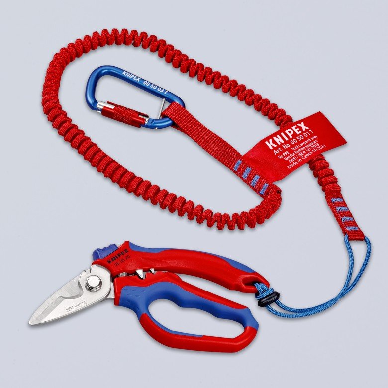 Tijeras Eléctricas Con Ángulo De Knipex 95 05 20 Sb Rojo/Azul