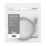 Logilink Cv0130 Adaptador De Cable Displayport Dvi Negro