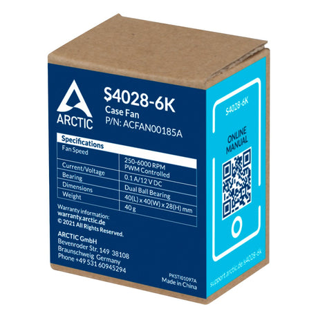 EAN 4895213703796 - ARCTIC S4028-6K Carcasa del ordenador Ventilador 4 cm Negro 1 pieza(s) imagen 7
