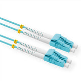 Value Lwl Cable 50 125m Om3, Lc Lc, Low-Loss-Conector Macho, Trkis, 0,5 M