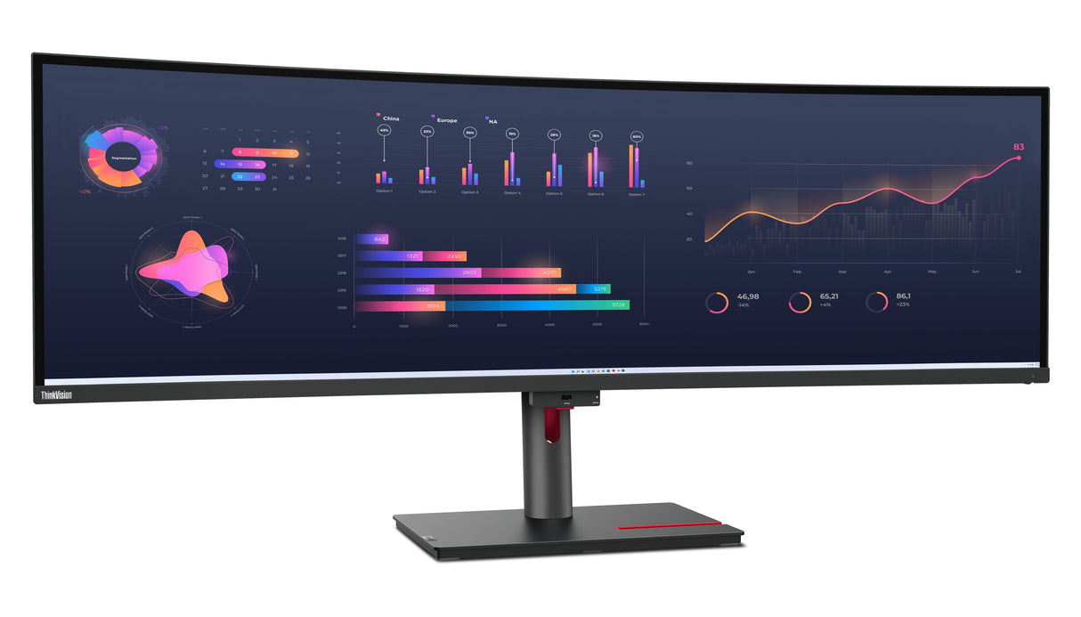 EAN 196802362085 - Lenovo ThinkVision P49w-30 LED display 124,5 cm (49") 5120 x 1440 Pixeles DQHD Negro imagen 6