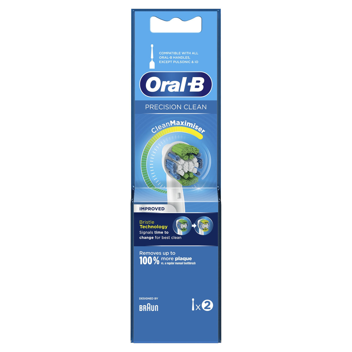 Cabezales De Cepillo De Dientes Oral-B 2pcs Precision Clean Cleanmaximizer