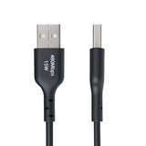 Cable Cargador Usb-A A Usb-C De 1m - Usb-A A Usb Tipo C M/M - Negro