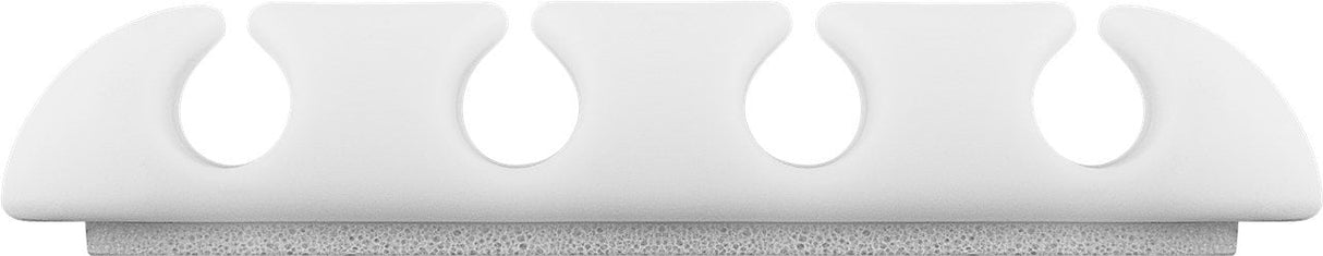 Juego De 2 Piezas Para Organizar Y Sujetar Cables, Extraíble, Gestión De Cables 4 Ranuras, Blanco, Blister