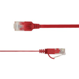 Flat U/Utp Cat6a Red 5m Awg 34/7, Pvc, 1x4mm Utp-Fl6a-00500-Rd