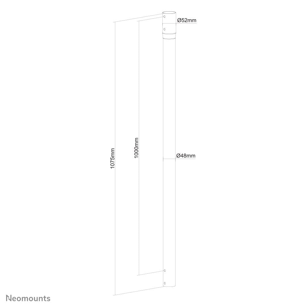Newstar Barra De Extensión 100 Cm Pole For Fpma-C340black