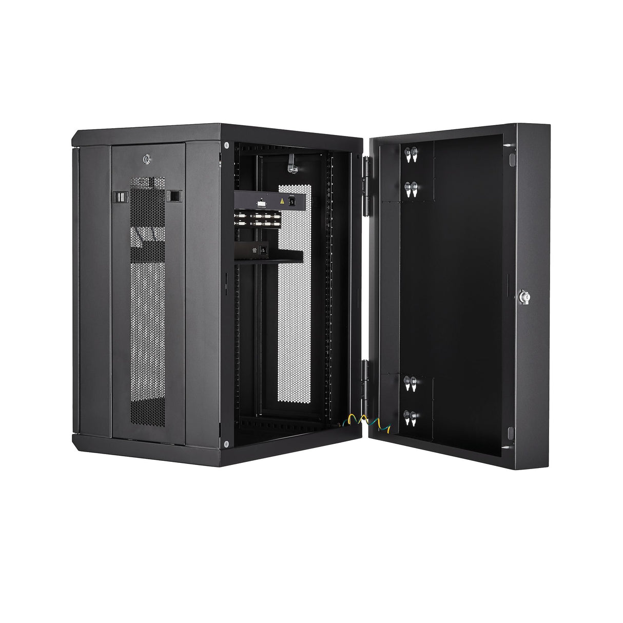 EAN 0065030870085 - StarTech.com RK1520WALHM armario rack Bastidor de pared Negro imagen 4