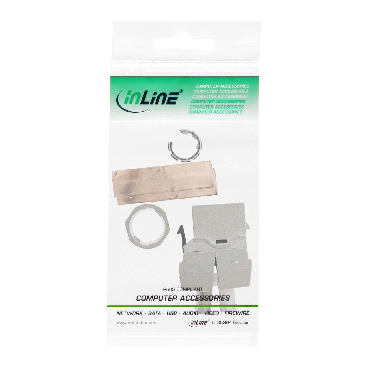 Módulo Inline Rj45 Keystone Jack Cat.8.1