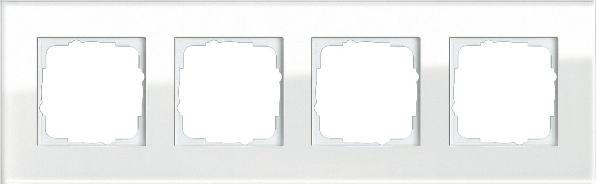 Gira 021412 Rahmen 4f Glas Weiss Esprit