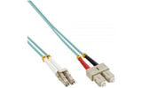 Fiberpatchkabel Lc-Sc Om3  10,0m, 50/125, Multimode,