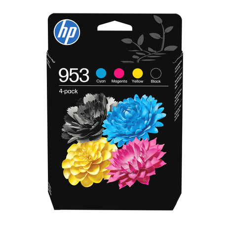 EAN 0195122352202 - HP 953 4-Pack CMYK(4) Original Ink Cartridge Combo cartucho de tinta 4 pieza(s) Rendimiento estándar Negr imagen 1