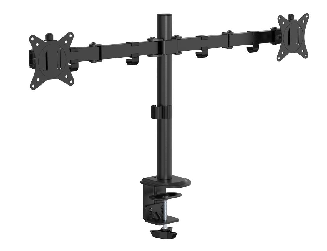 Dual Office Monitor Desk  Mount Quick Release Vesa