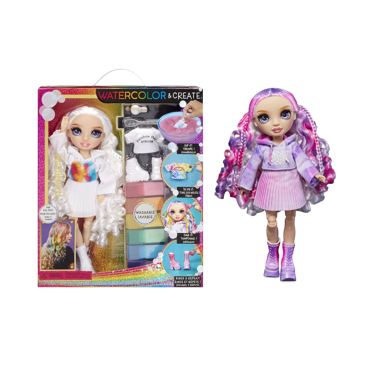 Muñeca Purple Eyes Rainbow High 26cm