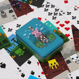 Baraja De Cartas En Caja Metálica Paladone Minecraft